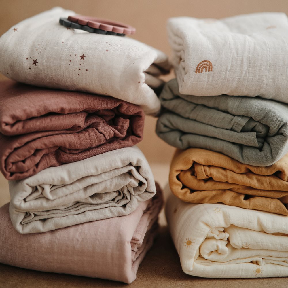 Mushie muslin swaddle pelena - Rainbow