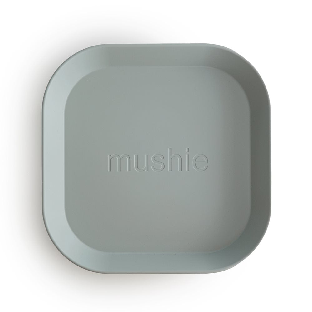 Mushie kvadratni tanjir - Sage