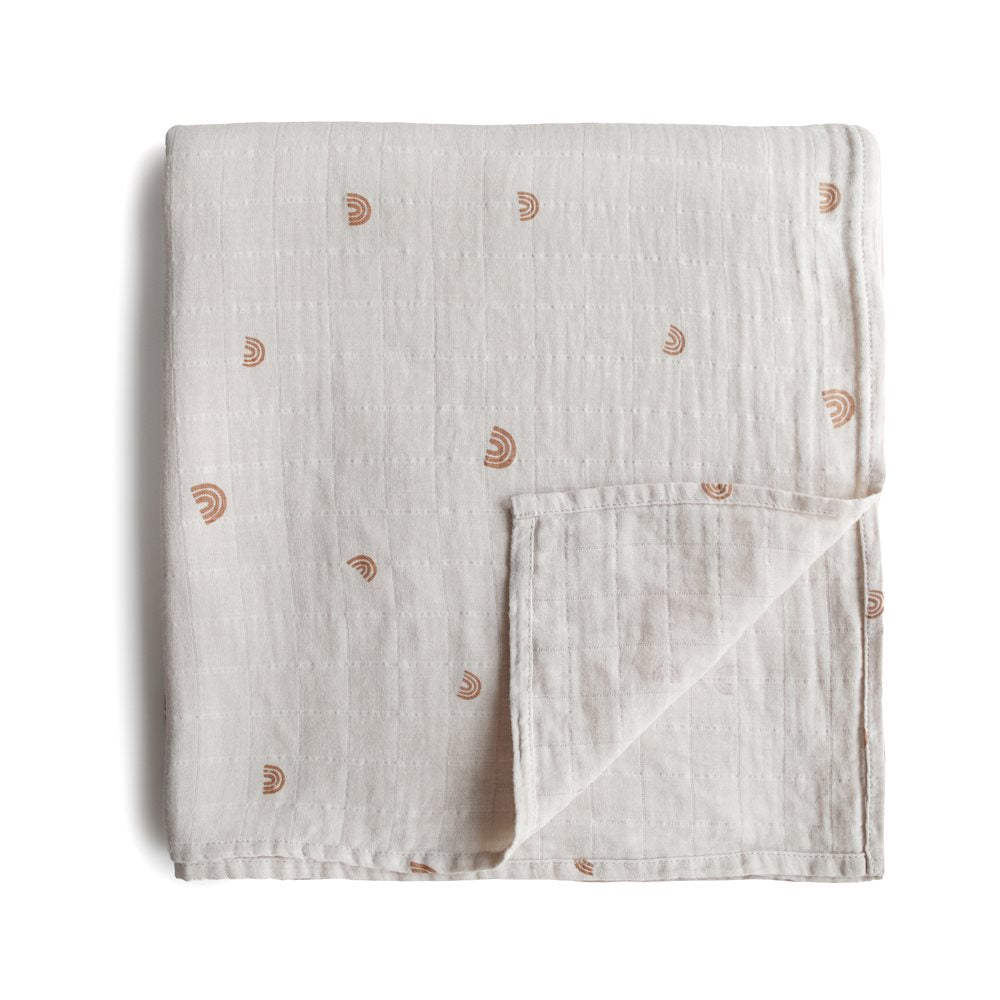 Mushie muslin swaddle pelena - Rainbow