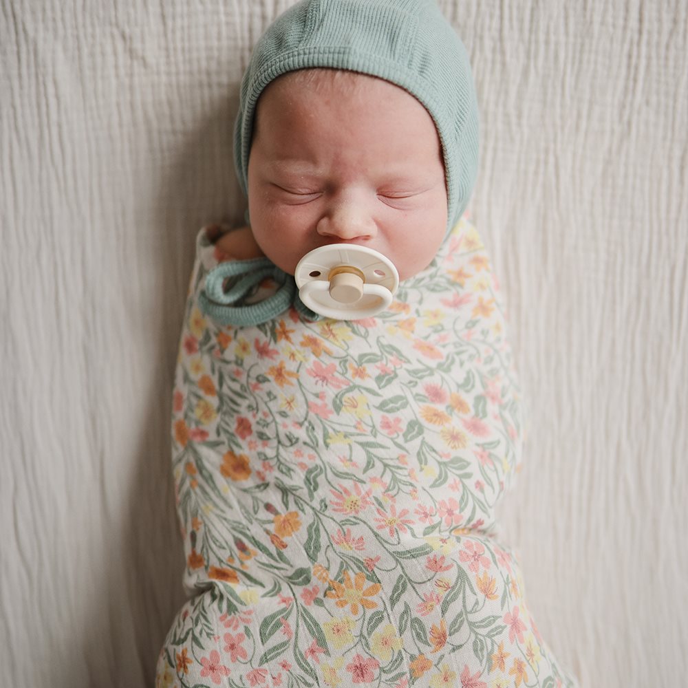 Mushie muslin swaddle pelena - Pastel Blooms