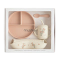 Mushie silikonski set za hranjenje - Rose Flowers