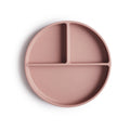 Mushie podijeljeni silikonski tanjir - Blush