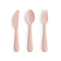 Mushie set pribora (viljuška, kašika, nož) - Blush