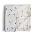 Mushie muslin prekrivka - Whales