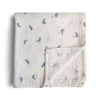 Mushie muslin prekrivka - Whales