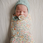 Mushie muslin prekrivka - Pastel Blooms