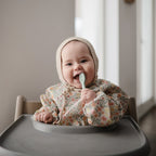 Mushie kašike za prvo hranjenje bebe - silikon 2 kom - Cambridge Blue/Shifting Sand